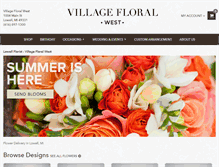 Tablet Screenshot of lowellfloral.com